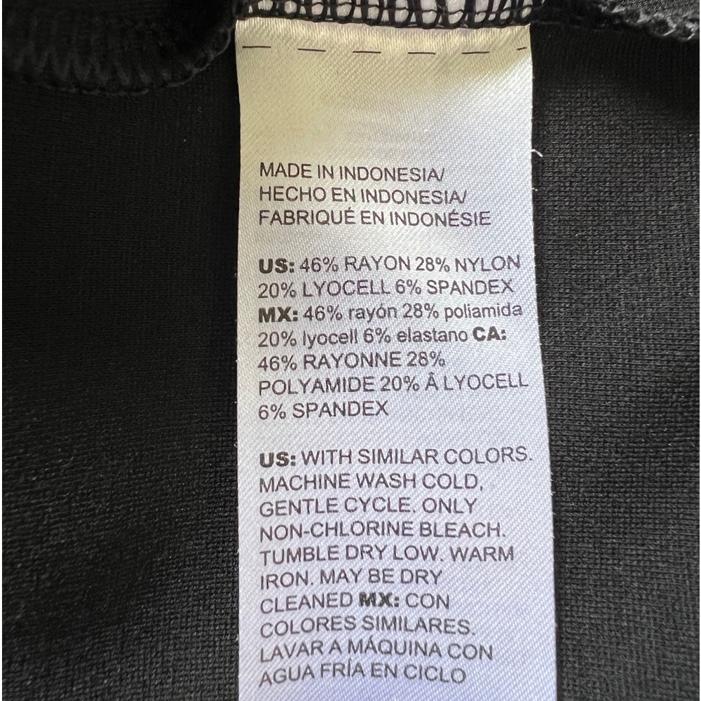 Chico’s Top Tunic long sleeves Relaxed Comfort Snaps scoop neck Travel Sz 2 LG - Picture 7 of 9